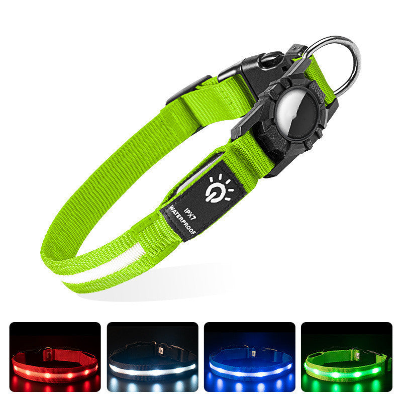 "LED Light-Up Waterproof Pet Collar - Locator Ready" - balsam store