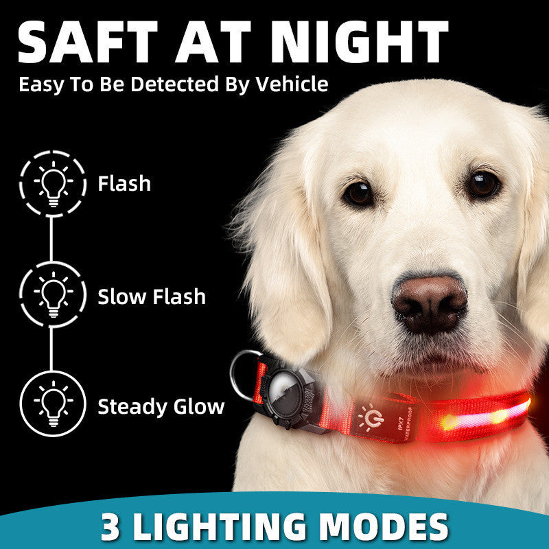 "LED Light-Up Waterproof Pet Collar - Locator Ready" - balsam store